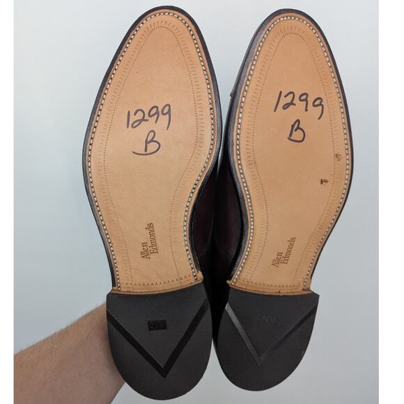 Allen Edmonds Park Avenue Burgundy Cap Toe Oxford Men’s 11 Made in USA - Picture 8 of 11